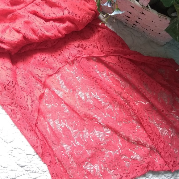 Orange trixxi high low strapless dress - Picture 2 of 4